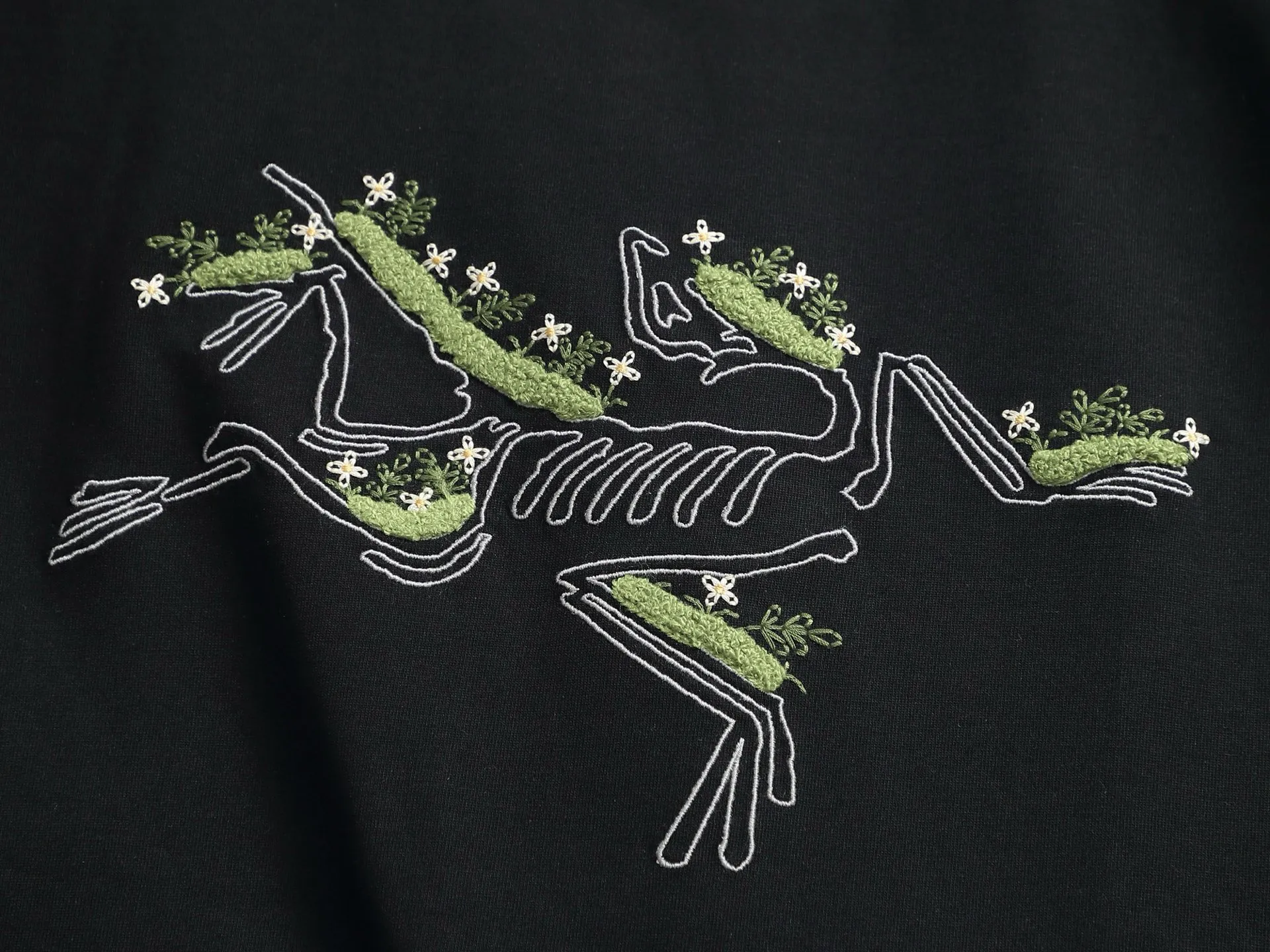 （ ） Arcteryx Cormac Series Logo LS T Same Style ✅ Size：XS S M L Black White